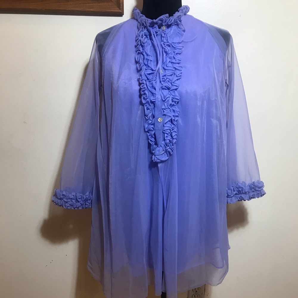 Vintage Lavender Nighty & Matching Robe